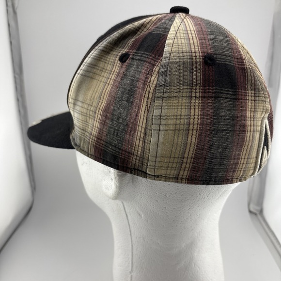 VTG American West Letter A Hat Embroidered Baseball Style Y2K plaid - Picture 6 of 8